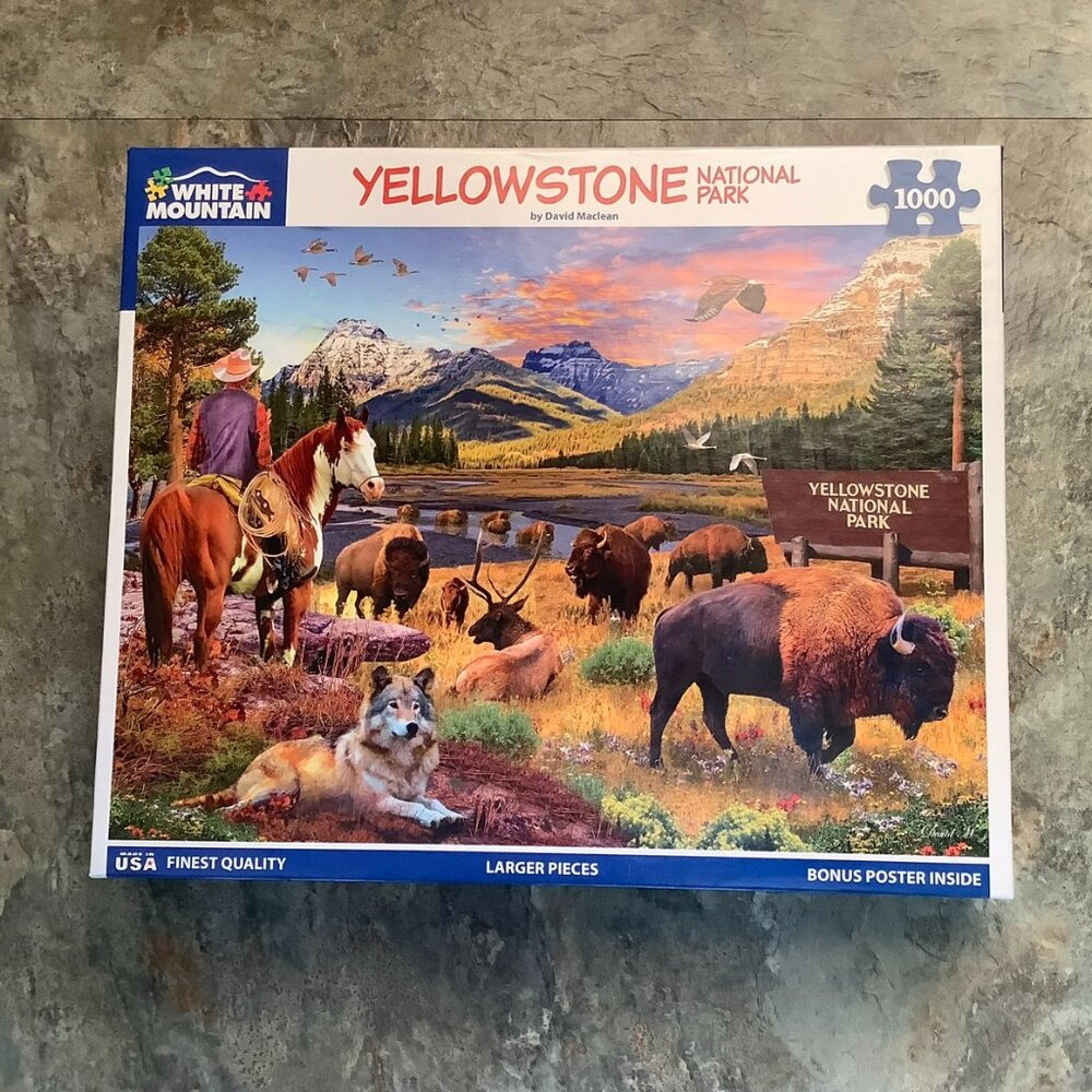 White Mountain Puzzle, Yellowstone National Park, 1000 pieces